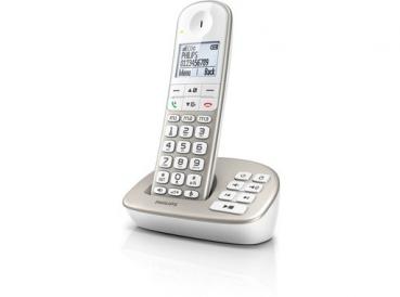 PHILIPS Schnurlostelefon XL4951S mit Anrufbeantworter - silber